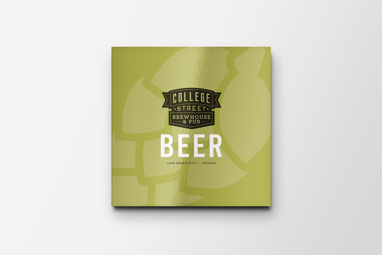 College Street Brewhouse beer brochure